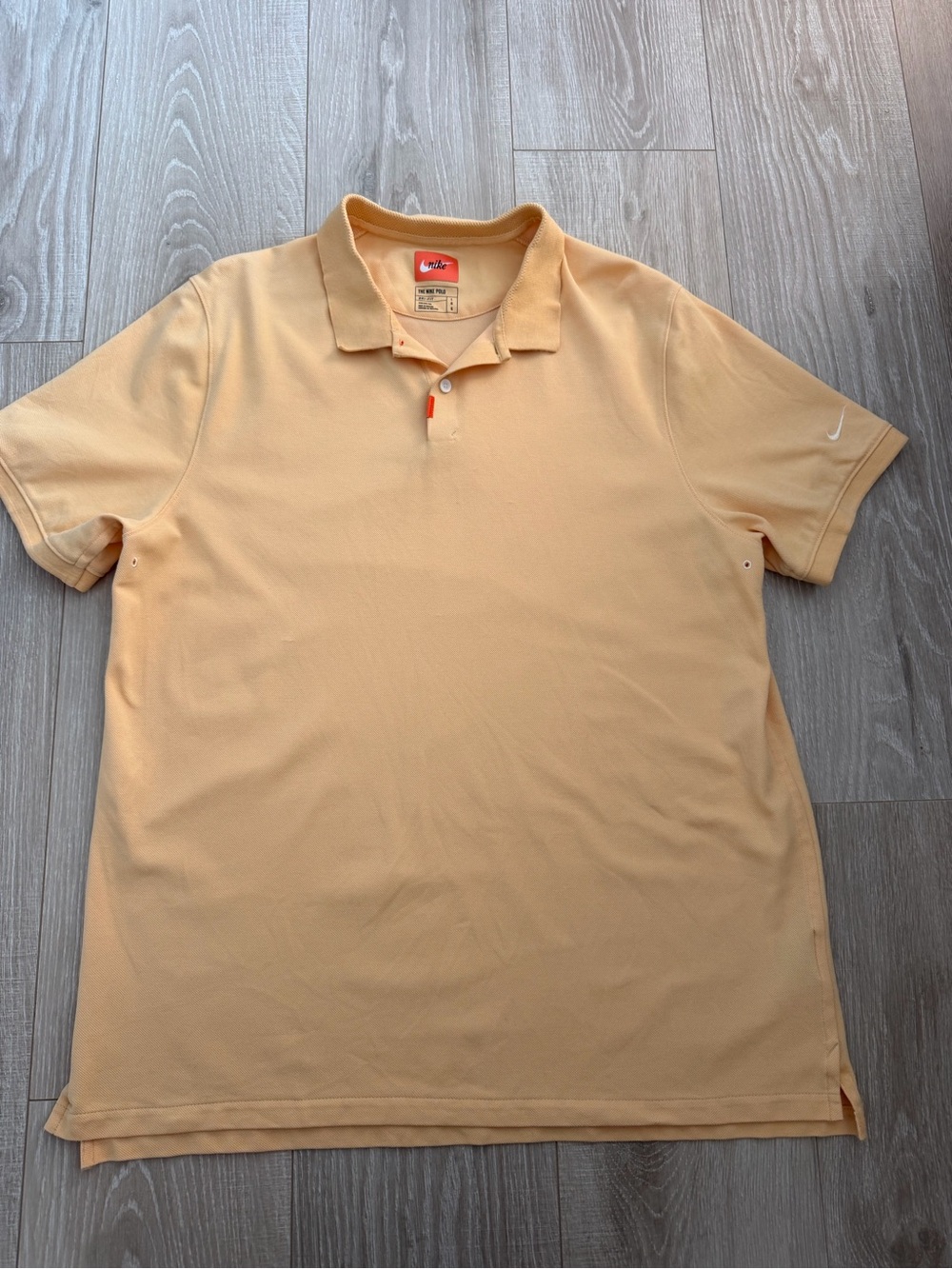 Nike Men's Yellow Polo Shirt